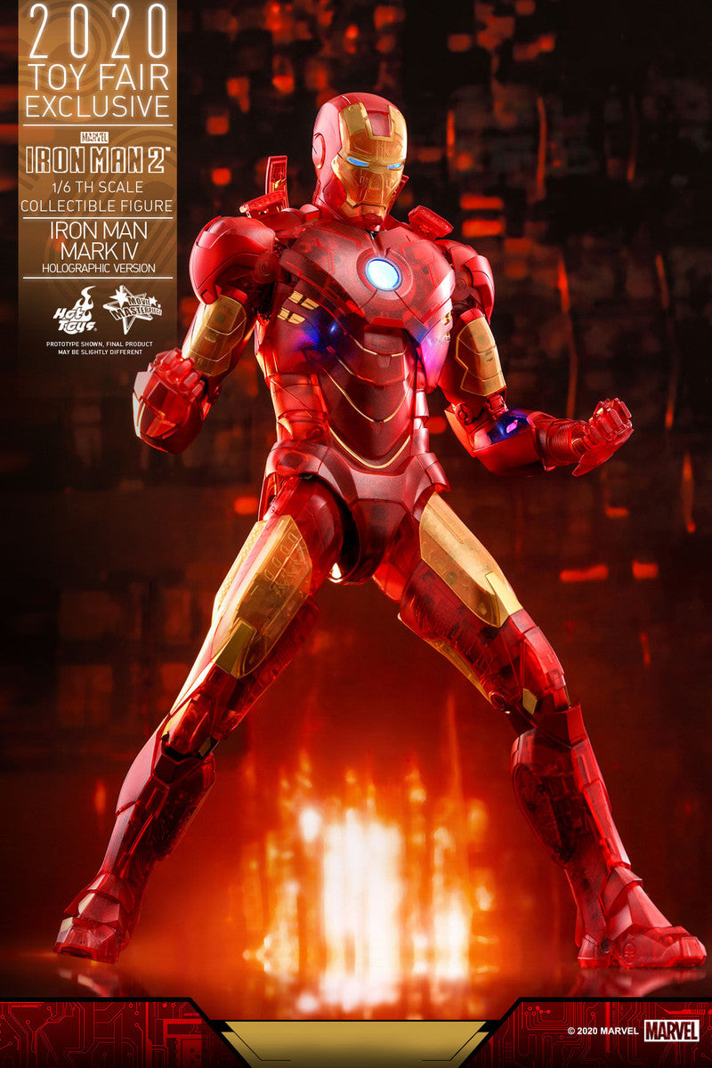 Hot Toys MMS568 Iron Man Mark IV (Holographic Version) 1/6th Scale Collectible Figure