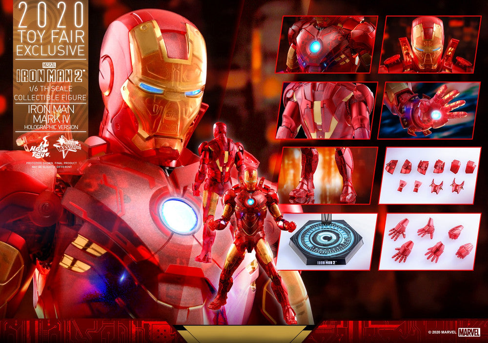 Hot Toys MMS568 Iron Man Mark IV (Holographic Version) 1/6th Scale Collectible Figure