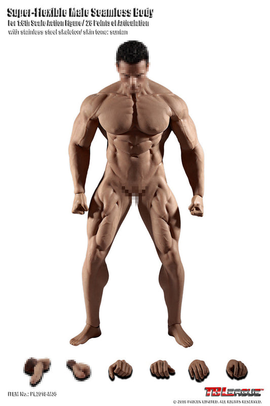 Tbleague M35 1/6 包膠男肌肉素體 seamless Male body