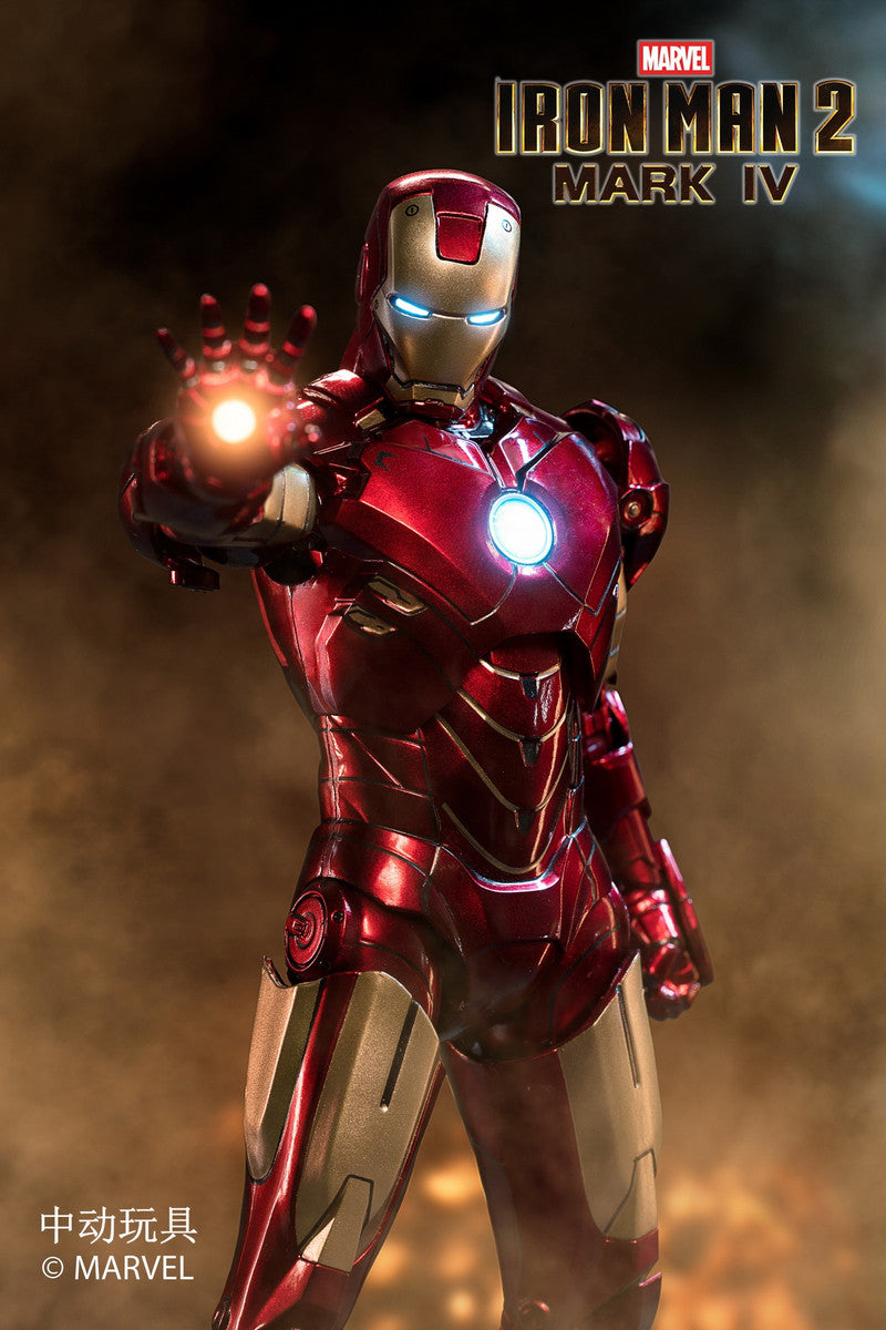 中動玩具 ZD Toys 1/10 Iron Man Mark IV LED 發光版 Figure