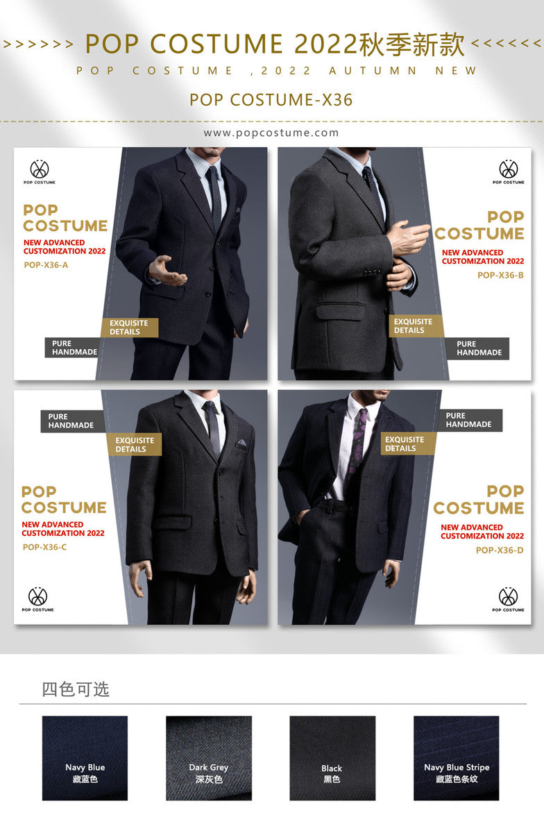 POP Toys Costume X36 1/6 Men Suit Figure 男裝西裝 四款