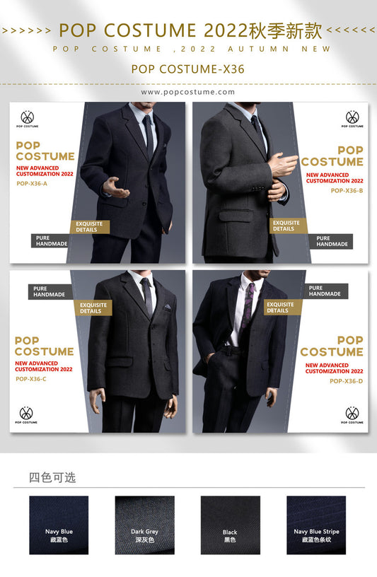 POP Toys Costume X36 1/6 Men Suit Figure 男裝西裝 四款