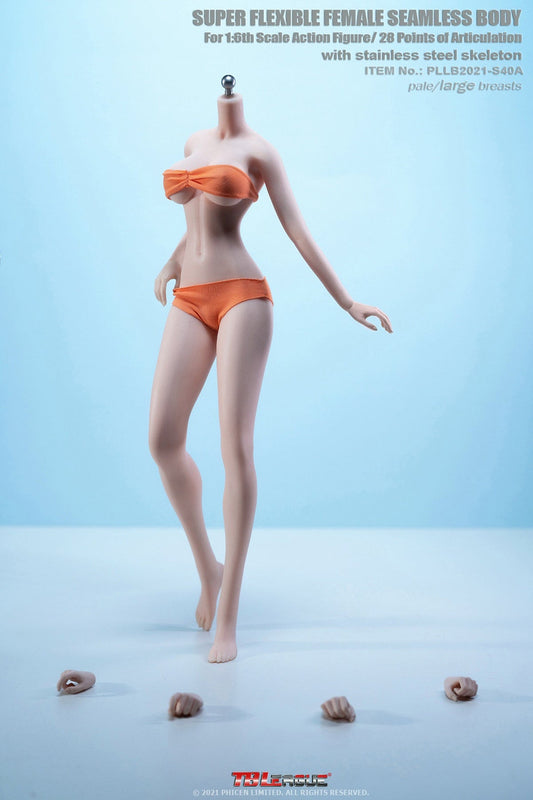 Tbleague S40A 1/6 大胸 高挑包膠女素體 taller slender seamless Female body