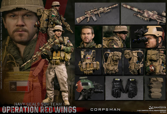 DAMTOYS 78084 Operation Red Wings NAVY SEALS SDV TEAM 1 Corpsman 1/6 Figure 海豹特種部隊醫務兵