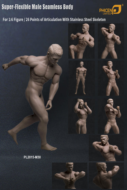 Tbleague M30 1/6 包膠男肌肉素體 seamless Male body