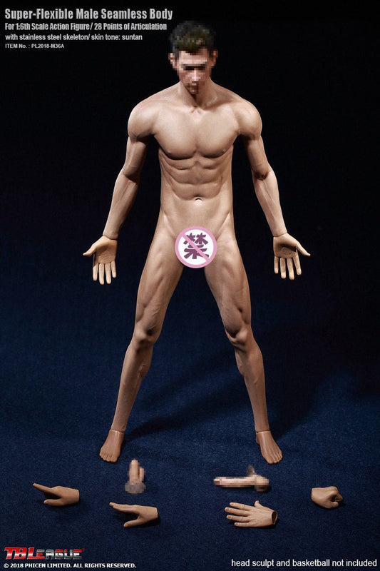 Tbleague M36A 1/6 包膠男肌肉素體 seamless Male body