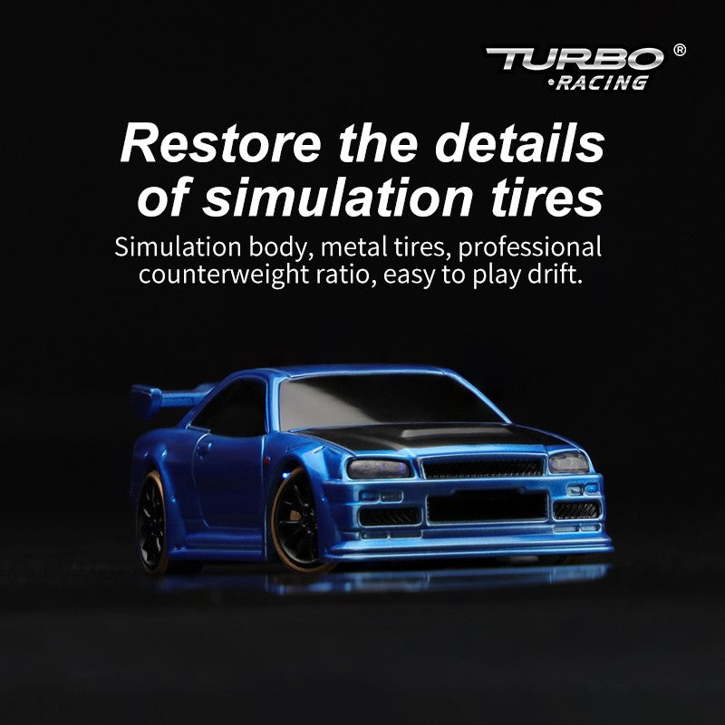 Turbo Racing 1:76 超迷你遙控車 C64 Drift Car