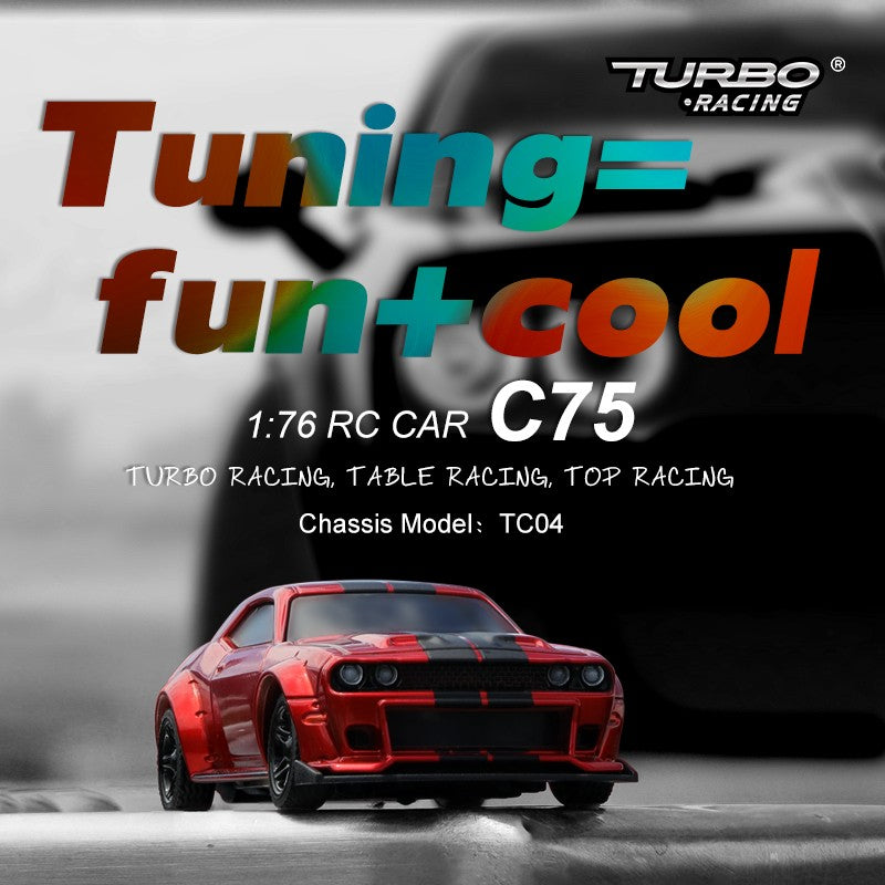 Turbo Racing 1:76 超迷你遙控車 C75 On-road Car