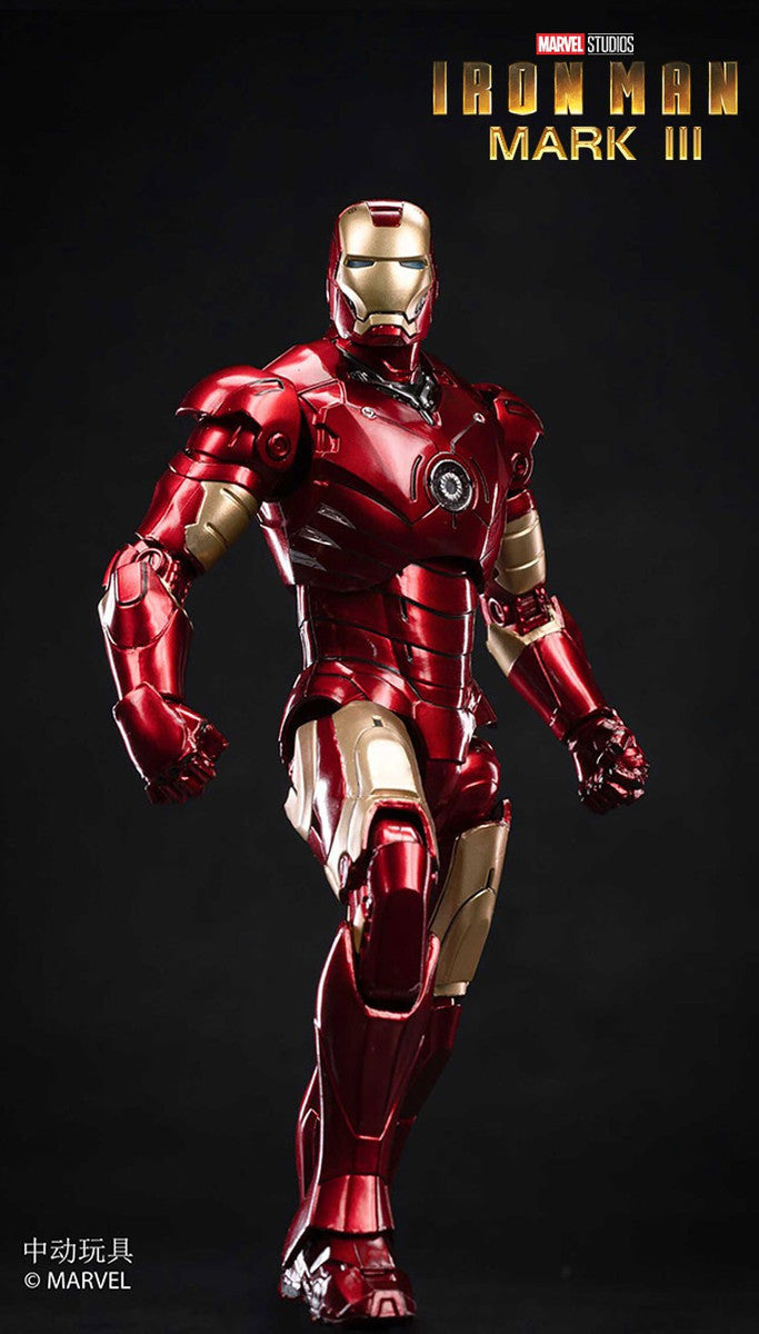 中動玩具 ZD Toys 1/10 Iron Man Mark III LED 發光版 Figure