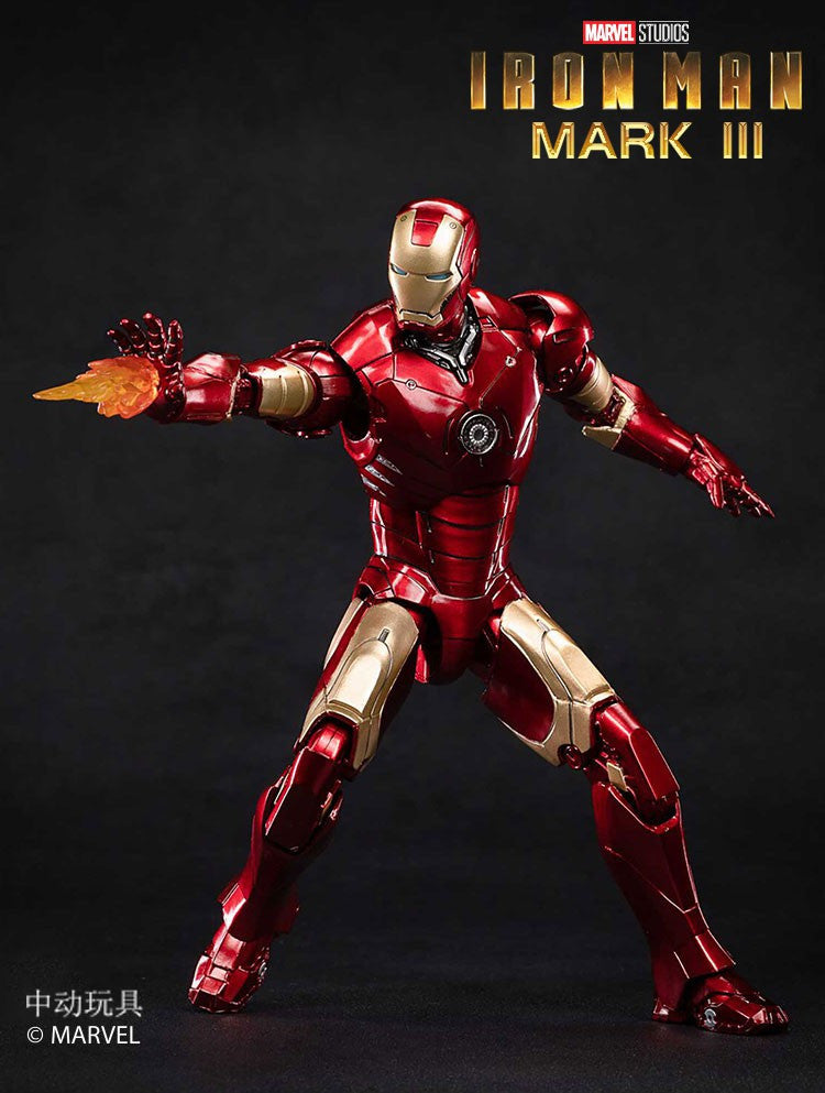 中動玩具 ZD Toys 1/10 Iron Man Mark III LED 發光版 Figure