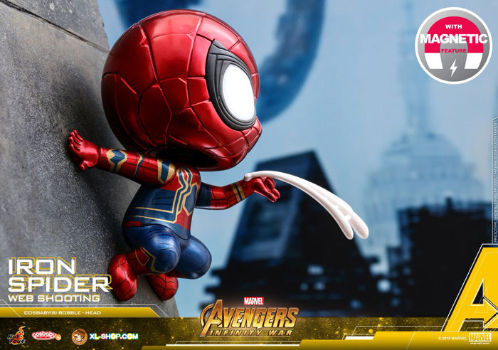 Hot Toys Cosbaby Bobble head COSB432 Avengers: Infinity War Iron Spider Web Shooting Version (Light Up and Magnetic Function) 發光版蜘蛛俠