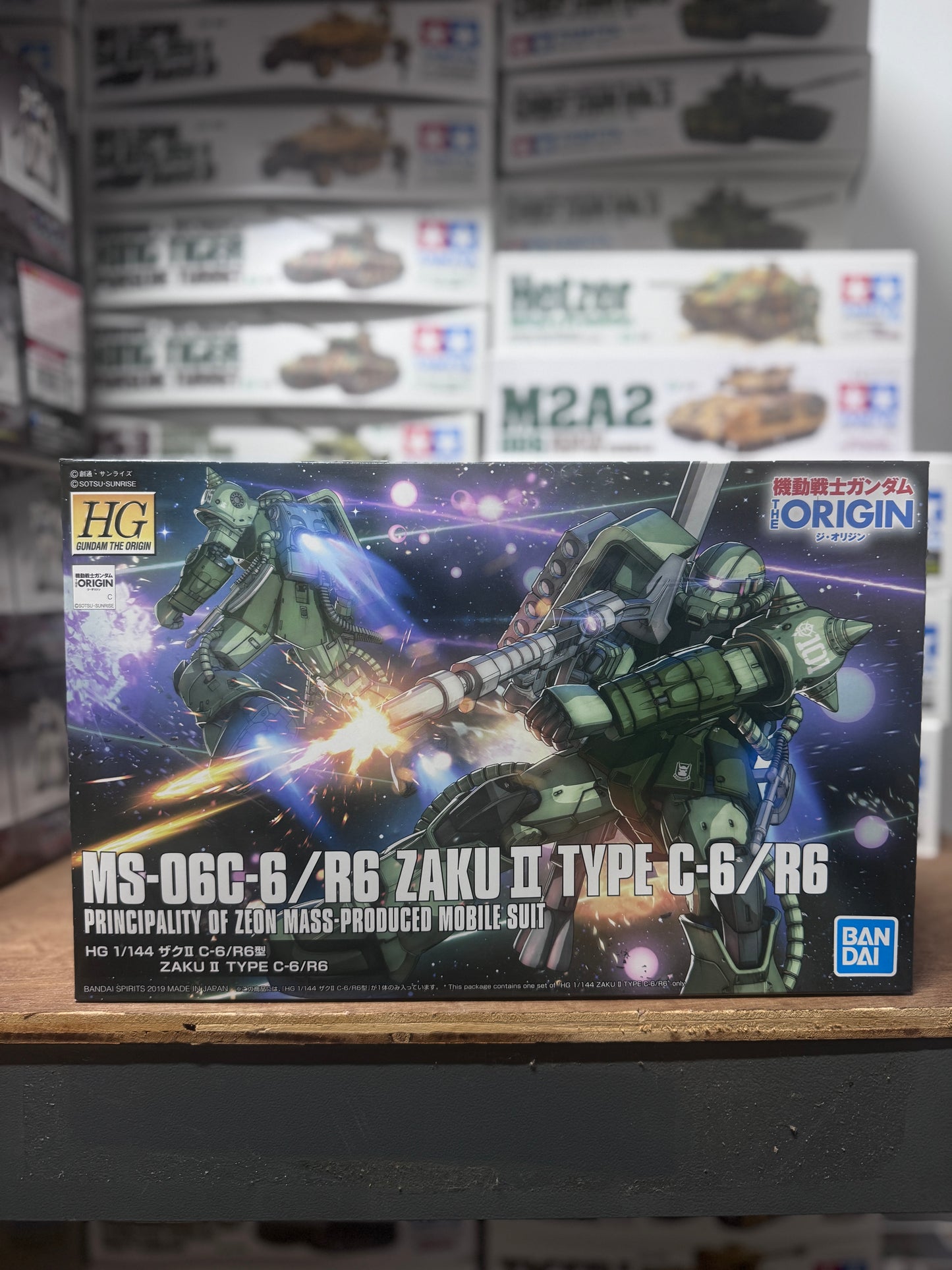 Bandai 1/144 HG The Origin MS-06C-6/R6 Zaku II Type C-6/R6 量產型渣古