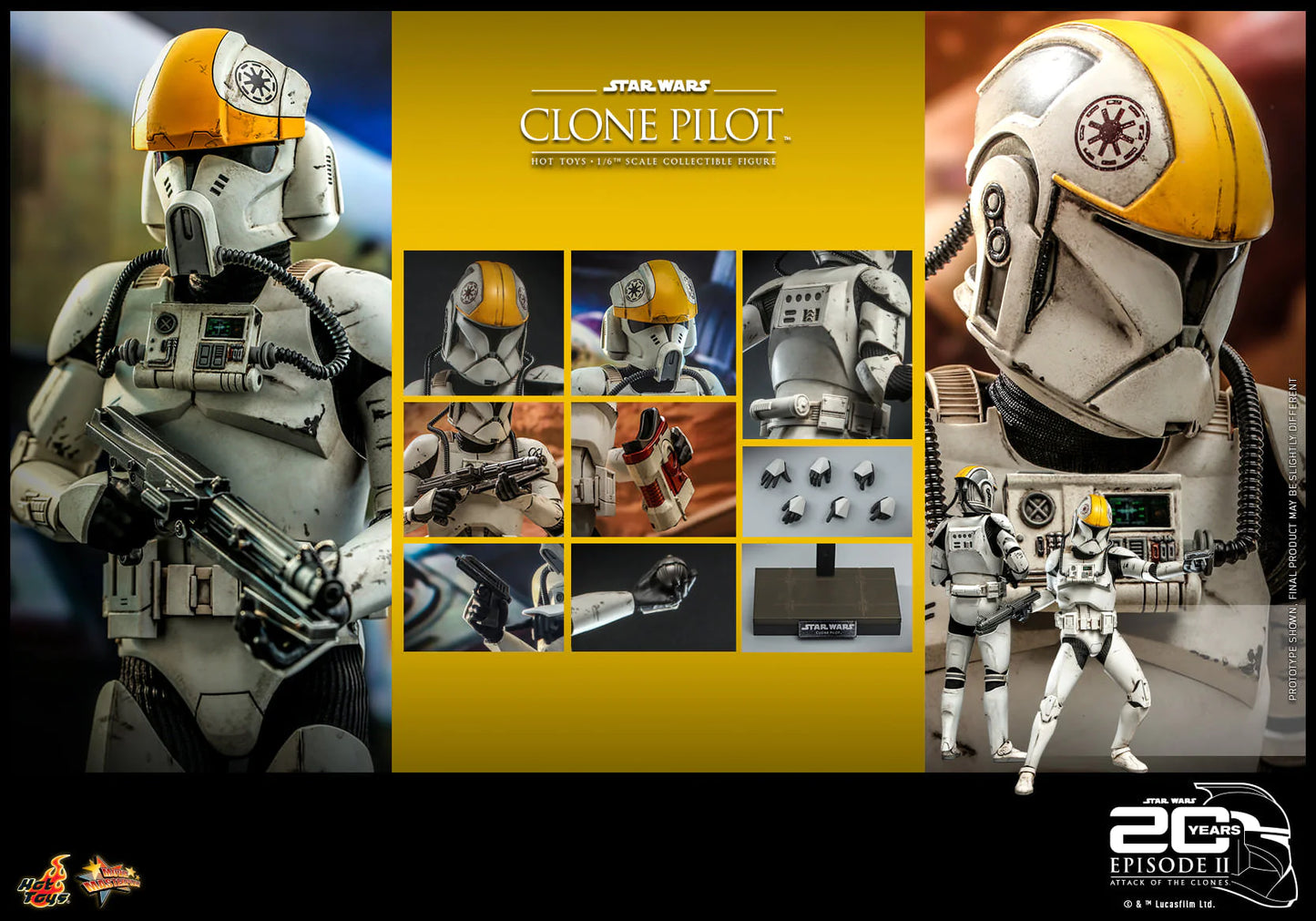 Hot Toys MMS648 Clone Pilot Star Wars Episode II: Attack of the Clones 星球大戰前傳：複製人侵略