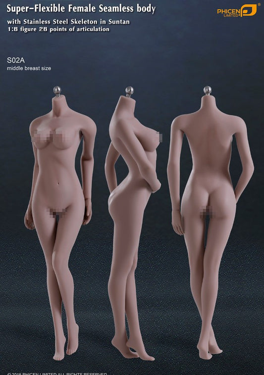 Tbleague S02A 1/6 中胸 包膠女素體 seamless Female body