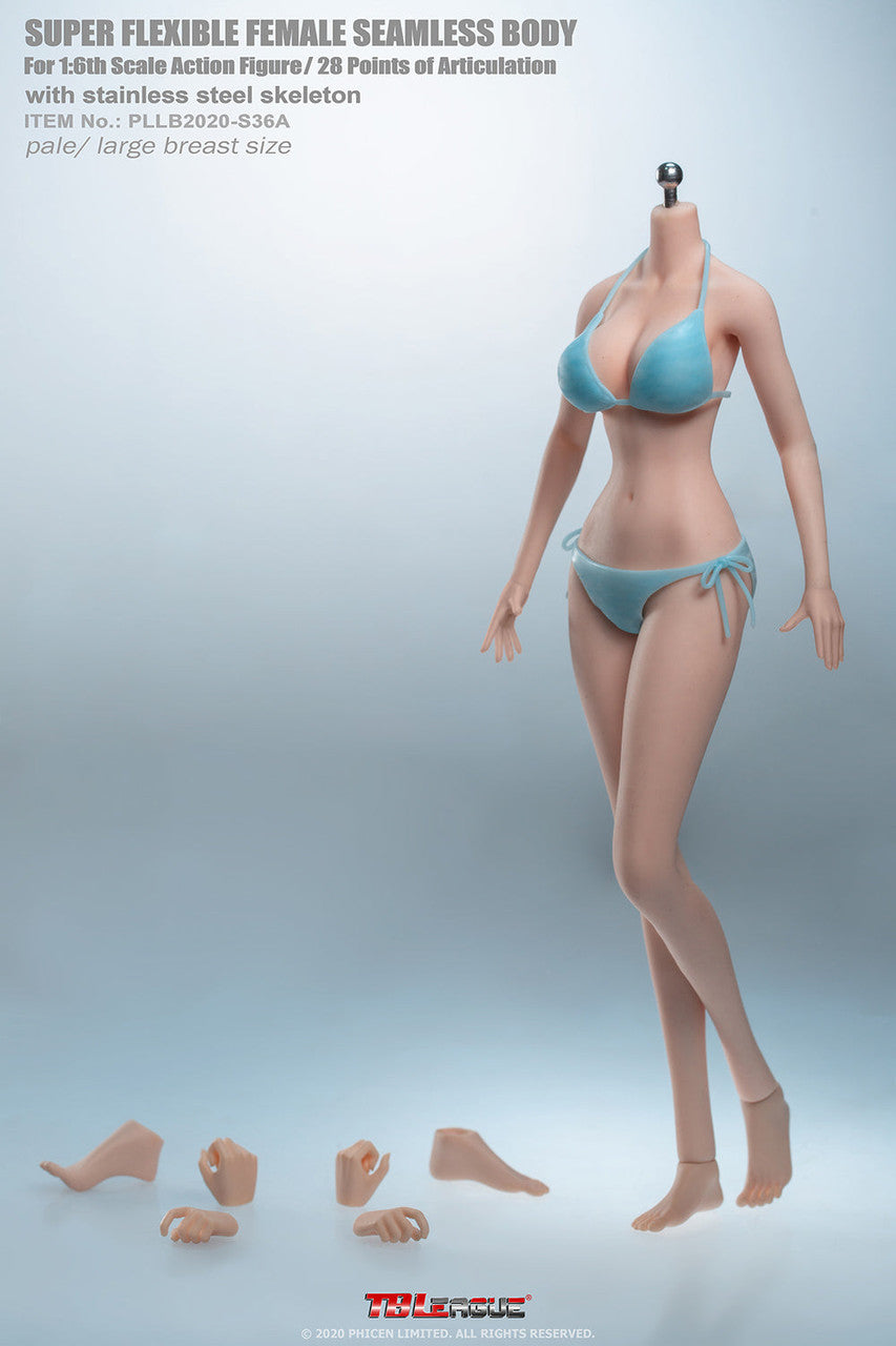 Tbleague S36A 1/6 大胸 包膠女素體 seamless Female body