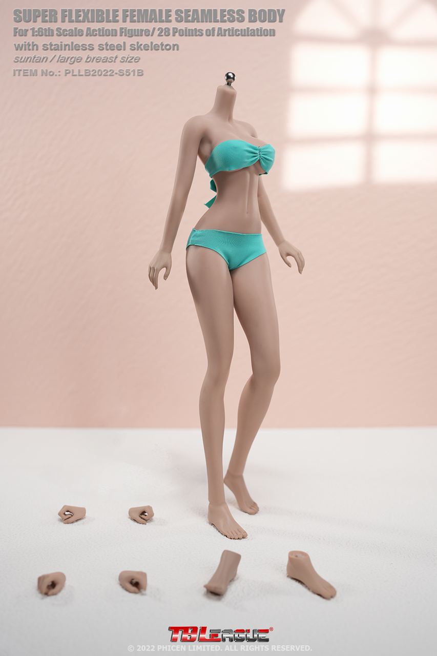 Tbleague S51A S51B 1/6 包膠女素體 seamless Female body