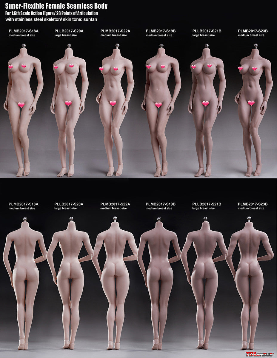 Tbleague S19B 1/6 中胸 包膠女素體 seamless Female body