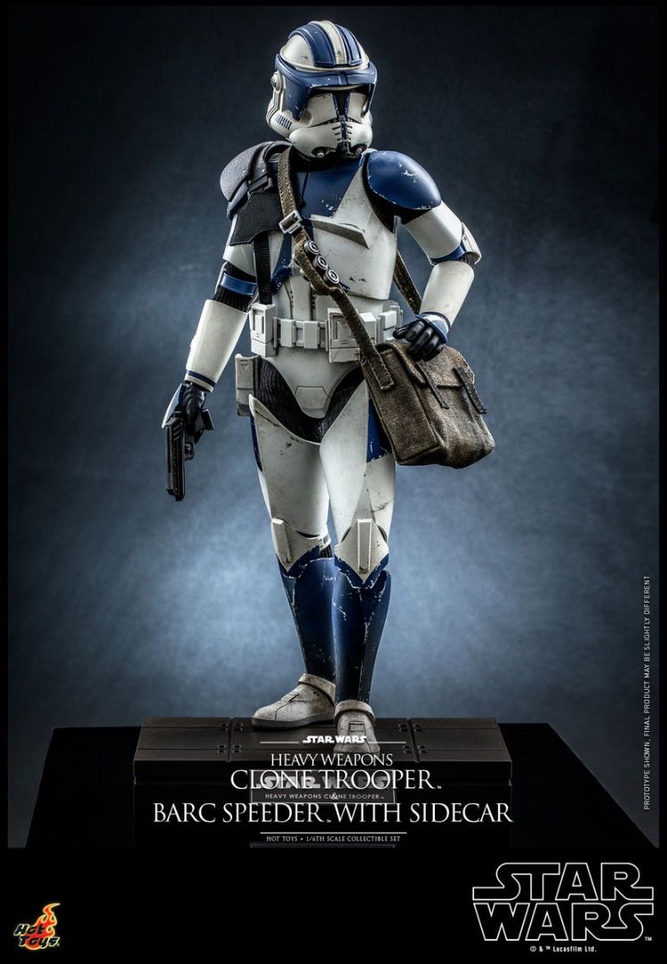 Hot Toys TMS077 1/6 Heavy Weapons Clone Trooper BARC Speeder Star Wars: The  Clone Wars : 星球大戰 複製人戰爭