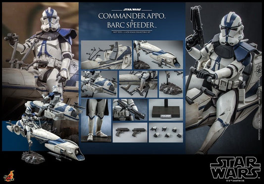 Hot Toys TMS076 1/6 Commander Appo and BARC Speeder Star Wars: The Clone Wars hottoys 星球大戰 複製人侵略