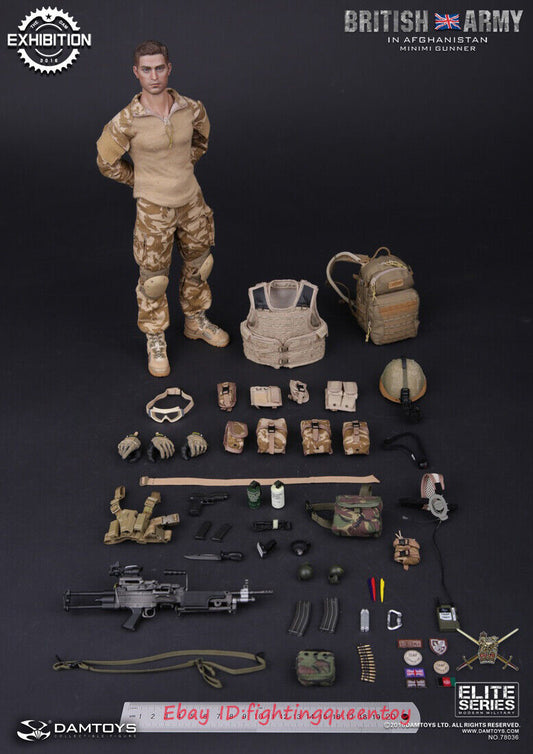 DAMTOYS 78036 British Army Minimi Gunner In Afghanistan 2016 特別版 1/6 Figure