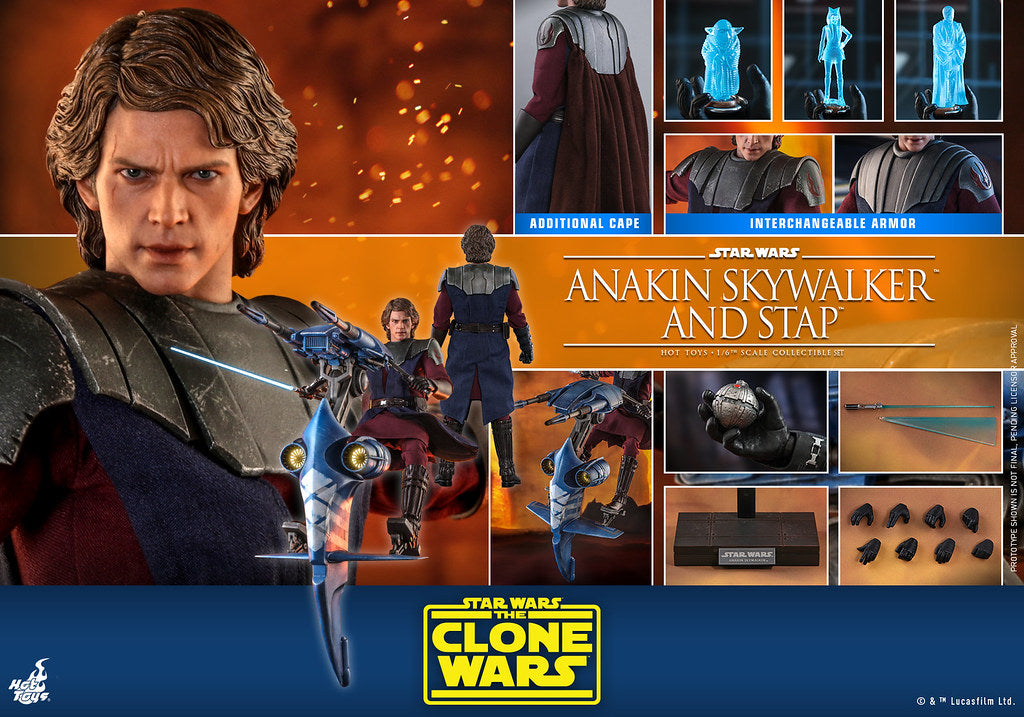 Hot Toys TMS020 Anakin Skywalker with STAP Star Wars: The Clone Wars 星球大戰：複製戰紀