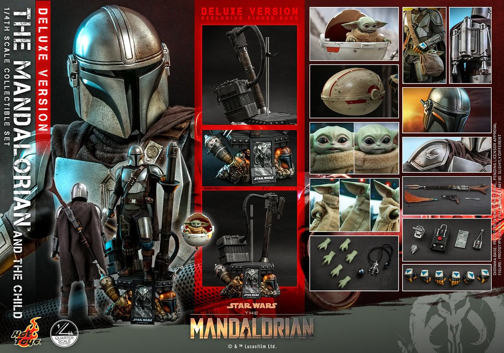 Hot Toys QS017 1/4 The Mandalorian & The Child (Deluxe Version) 曼達洛人 豪華版